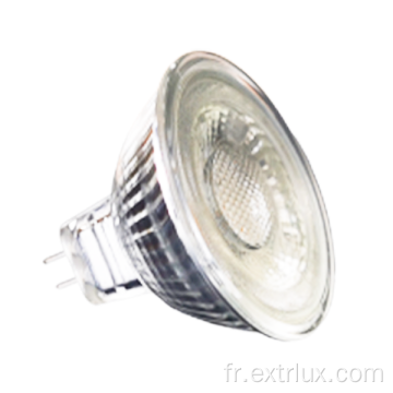 LED MR16 5W Dimmable 60 ° Verre COB Spotlights